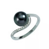 Amy Tahitian pearl silver ring