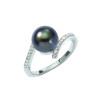 Amy Tahitian pearl silver ring