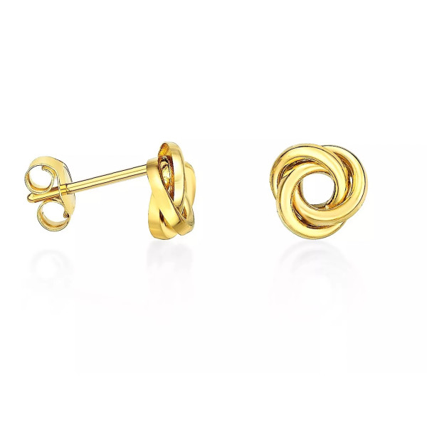 Clous d'oreilles en or jaune 18k  