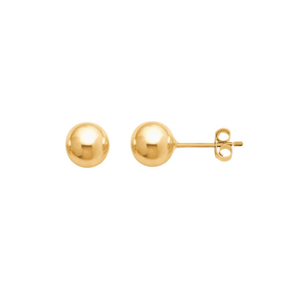 Perles d'or 18k gold stud earrings