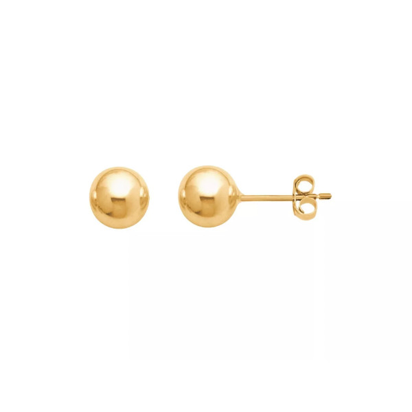 Perles d'or 18k gold stud earrings