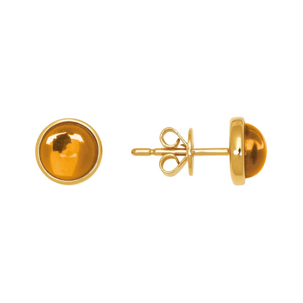 Petits Tresors 18k gold and crystal earrings - Poemana