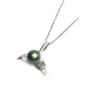 Marau sterling silver and Tahitian pearl pendant
