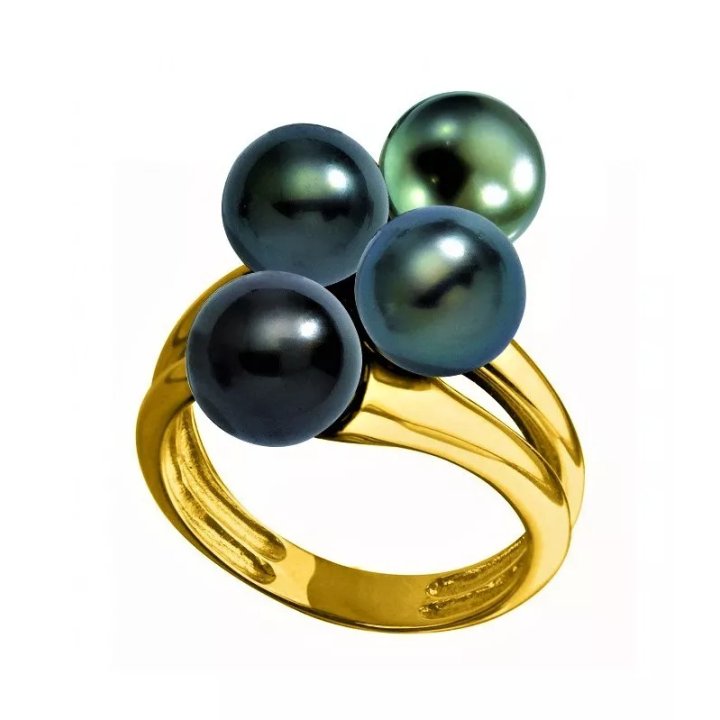 Ring Makemo aus Gold mit Tahiti-Perlen