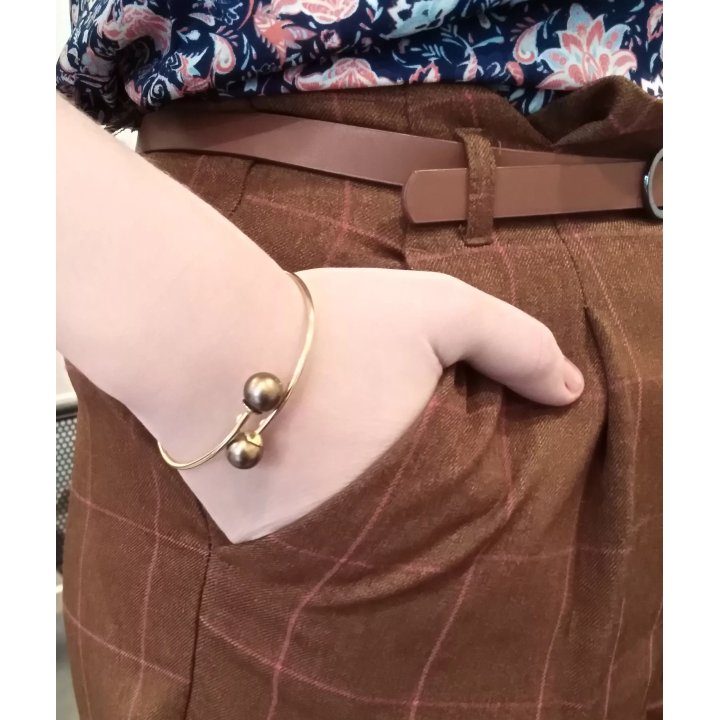 Bracciale Elena Toi et Moi in oro con perle di Tahiti tonde