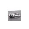 Carmen silver and Tahitian pearl ring