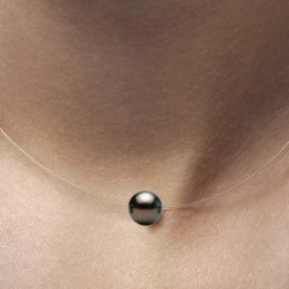 Illusion Tahiti round pearl necklace