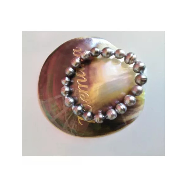 Circled Tahitian pearls bracelet Charlotte