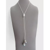 Collier argent perles de Tahiti Poerava