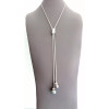 Collier argent perles de Tahiti Poerava