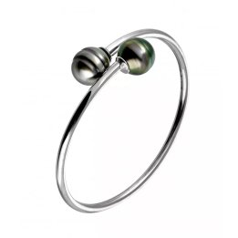 Armreif aus Silber mit Circlé-Tahiti-Perlen