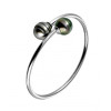 Tahere Rima Silver bracelet with Tahitian pearls