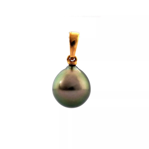 Fakarava 18 Gold pendnat with a Tahitian pearl