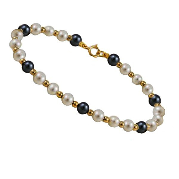 Cristina 18k gold bracelet with cultured pearls