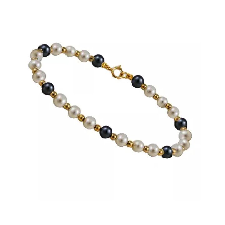 Bracciale Cristina in oro 18 carati con perle d'acqua dolce