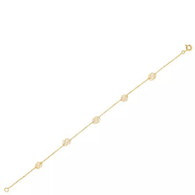 18 Gold bracelet with cultured pearls Pauline. POEMANA BIJOUX