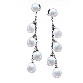  Cotton Candy Sterling silver earrings with freshwater pearls
