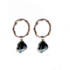 Luna Sterling silver earrings with keshis Tahitian pearls
