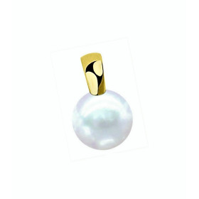 Azur cultured pearl 18k gold pendant