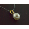 Pendentif or jaune 18k et perle de culture eau douce Betty