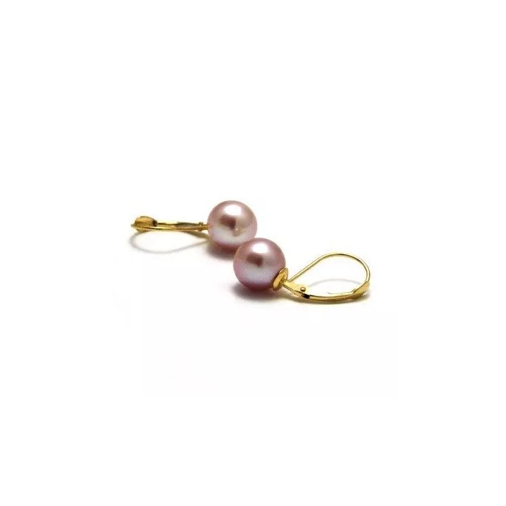 Pendientes Zaphira de oro de 18 k y perlas cultivadas de agua dulce