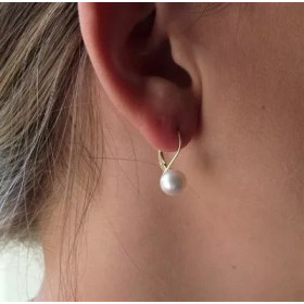 Boucles  en or 18k et perles de culture eau douce Zaphira