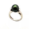  Maria Sterling silver ring with Tahitian pearl