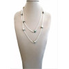 Long necklace with circled Tahitian pearls