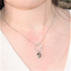 Luna Sterling silver necklace with keshi Tahitian pearl