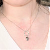 Luna Sterling silver necklace with keshi Tahitian pearl