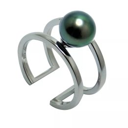Ring Helen aus Silber mit runder Tahiti-Perle