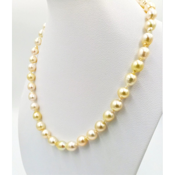 Collier de perles Australie or blanc 18k Fabiola