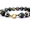 Bracelet  perles de Tahiti cerclées 
