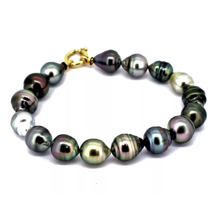 Bracciale Cordelia di perle di Tahiti cerchiate