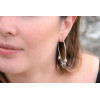  Pia sterling silver earrings with Tahiti keshis