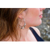 Pia sterling silver earrings with Tahiti keshis