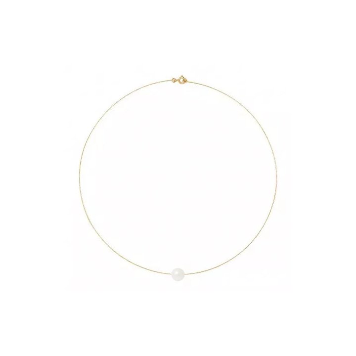 Collana in oro 18 carati con perla coltivata d'acqua dolce