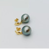 Boucles d'oreilles or jaune 18k perles de Tahiti Elise