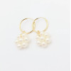 Boucles d'oreilles or 18k perles eau douce