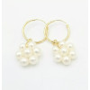 Boucles d'oreilles or 18k perles eau douce