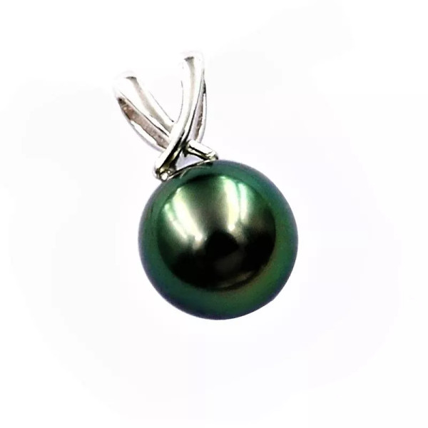 Marina 18K white gold pendant with Tahitian pearl