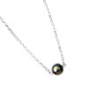 Moorea Tahitian pearl silver necklace