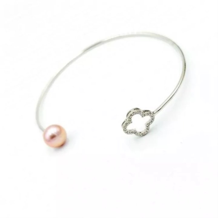 Bracciale Romance in argento con perla d'acqua dolce