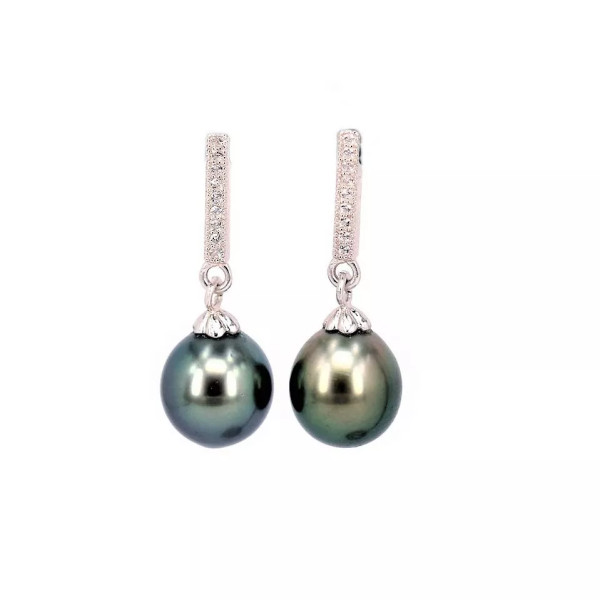 Valeria sterling silver with Tahitian pearls