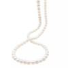 Sophia white long necklace of cultured pearls