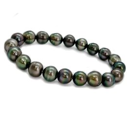 Bracciale Harmony di perle di Tahiti cerchiate