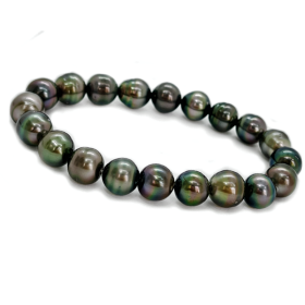 Harmony circled Tahitian pearls bracelet