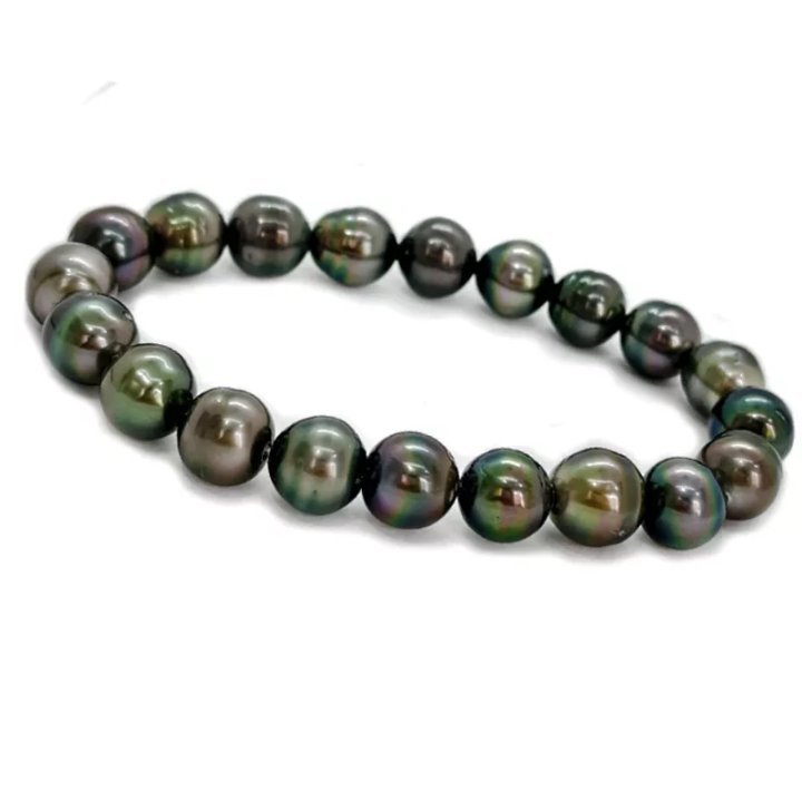 Pulsera Harmony de perlas de Tahití con anillos
