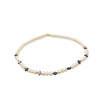 18K gold set of jewels with cultured freshwater pearls and mother-of-pearl