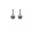 Dangling 18 k earrings with Tahitian pearls Elea